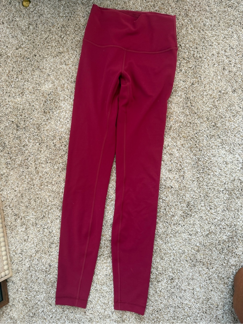 lululemon athletica Women’s Burgundy High-Rise Leggings Sz 4